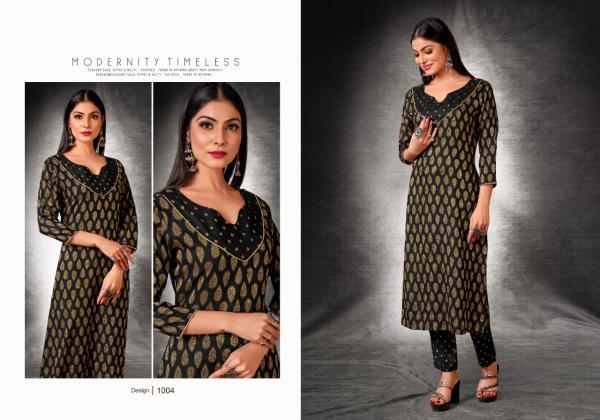 Alishka Silkberry Rayon Jacquard Silk Kurti With Bottom Collection